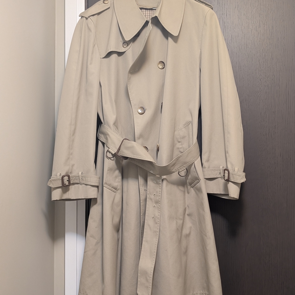 London Fog Light Tan Trench Coat